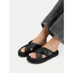 Klapki G-Star. Czarne klapki G-Star, bez wzorów, bez obcasa. Za 133.99 zł.