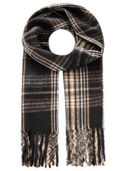 Zwillingsherz Szal w kolorze brązowym rozmiar: onesize. Brązowe szaliki Zwillingsherz, bez wzorów, z materiału. Za 113.36 zł.