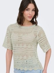 JDY Sweter w kolorze khaki rozmiar: L. Brązowe swetry JDY, l, bez wzorów, bez ramiączek. Za 70.08 zł.