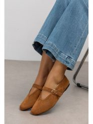 C'M Baleriny w kolorze karmelowym z psaskiem rozmiar: 37. Brązowe baleriny C'M, bez wzorów, bez obcasa. Za 149.95 zł.
