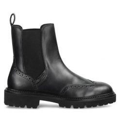 Sztyblety Gant. Czarne botki GANT, bez wzorów, bez obcasa, na płaskiej podeszwie, bez zapięcia. Za 679.99 zł.