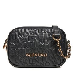 Torebka Valentino. Czarne listonoszki Valentino, bez wzorów, bez dodatków. Za 309.99 zł.
