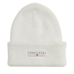 Czapka Tommy Jeans. Białe czapki Tommy Jeans, bez wzorów, z jeansu. Za 129.99 zł.