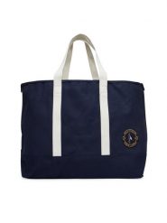 Tommy Hilfiger Torebka Th Summer Tote AM0AM13557 Granatowy. Niebieskie shopper TOMMY HILFIGER, bez wzorów, z materiału, bez dodatków. Za 559.99 zł.