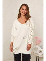 Soft Cashmere Sweter w kolorze kremowym rozmiar: 34/36. Brązowe swetry Soft Cashmere, bez wzorów, bez ramiączek. Za 130.99 zł.