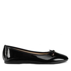 Baleriny JENNY. Czarne baleriny Jenny, bez wzorów, bez obcasa. Za 63.99 zł.