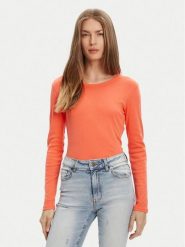 United Colors Of Benetton Bluzka 3GA2E16F9 Pomarańczowy Regular Fit. Brązowe bluzki United Colors of Benetton, l, bez wzorów, z bawełny, bez kołnierzyka, bez ramiączek. Za 69.99 zł.
