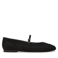 Baleriny Tamaris. Czarne baleriny Tamaris, bez wzorów, bez obcasa. Za 219.99 zł.