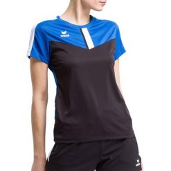 Koszulka damska Erima Squad. Czarne bluzki Erima, l, bez wzorów, z materiału, sportowe, bez kołnierzyka, bez ramiączek. W wyprzedaży za 94.50 zł.
