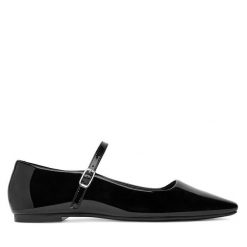 Baleriny Gino Rossi. Czarne baleriny Gino Rossi, bez wzorów, bez obcasa. Za 269.99 zł.