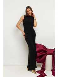 Made of emotion Sukienka w kolorze czarnym rozmiar: M. Czarne sukienki Made Of Emotion, m, bez wzorów, bez kołnierzyka, bez ramiączek, maxi. Za 269.99 zł.