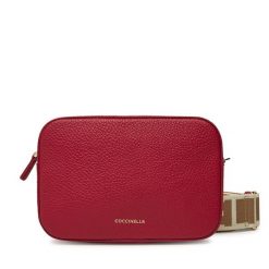 Torebka Coccinelle. Czerwone listonoszki Coccinelle, bez wzorów, bez dodatków. Za 589.99 zł.