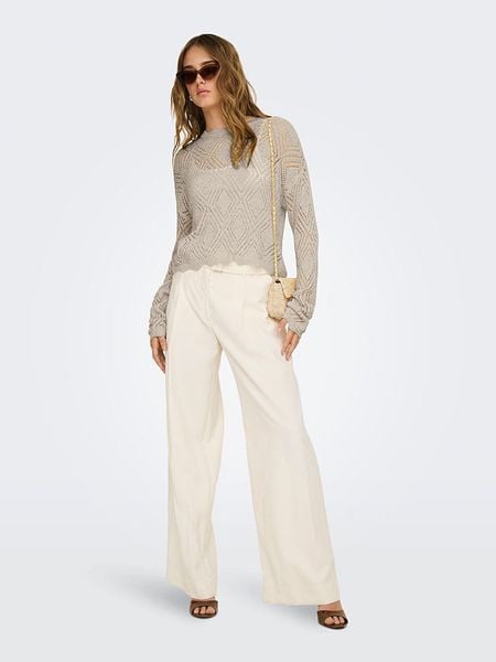 ONLY Sweter w kolorze szarobrązowym rozmiar: M. Brązowe swetry Only, m, bez wzorów, bez ramiączek. Za 77.95 zł.