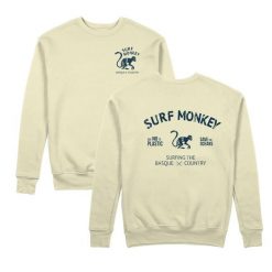 Bluza Save the Ocean – okrągły dekolt / dla dorosłych (cytrynowy). Żółte bluzy sportowe SURF MONKEY, l, bez wzorów, z bawełny, bez kaptura. Za 309.95 zł.