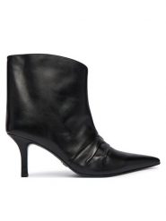 Patrizia Pepe Botki 2Y0041 L048 K103 Czarny. Czarne botki Patrizia Pepe, bez wzorów, ze skóry, bez obcasa, na szpilce, bez zapięcia. Za 1,629.00 zł.