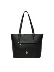 Beverly Hills Polo Club Torebka CEO-BHPC-C-007-08 Czarny. Czarne shopper Beverly Hills Polo Club, bez wzorów, z materiału, bez dodatków. Za 249.99 zł.