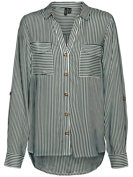 Vero Moda Koszula w kolorze biało-czarnym rozmiar: XXL. Białe koszule Vero Moda, s, bez wzorów, z wiskozy, klasyczne, bez kołnierzyka, bez ramiączek. Za 82.99 zł.