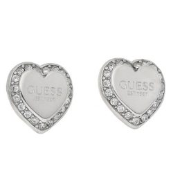 Kolczyki Guess. Szare kolczyki Guess, srebrne. Za 119.99 zł.