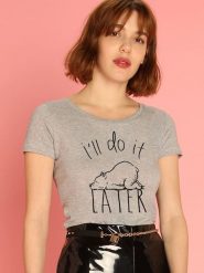 WOOOP Koszulka w kolorze szarym rozmiar: S. Szare bluzki Wooop, s, bez wzorów, z bawełny, bez kołnierzyka, bez ramiączek. Za 56.99 zł.