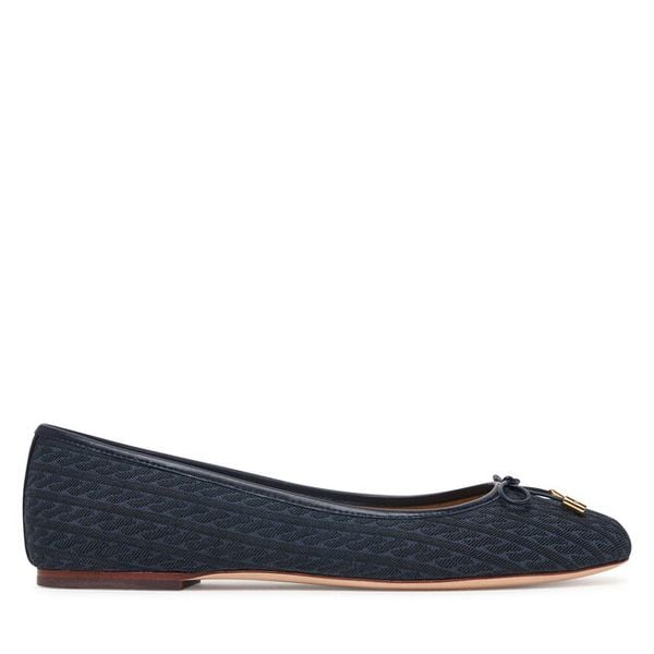Baleriny LAUREN RALPH LAUREN. Niebieskie baleriny Lauren Ralph Lauren, bez wzorów, bez obcasa. Za 729.99 zł.