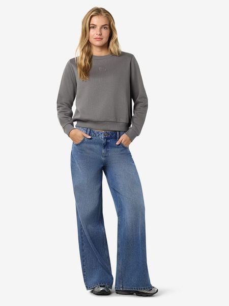 Noisy may Bluza w kolorze szarym rozmiar: M. Szare bluzy Noisy may, m, bez wzorów, z bawełny, bez kaptura. Za 100.52 zł.