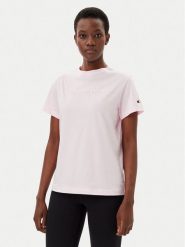 Champion T-Shirt 117650 Różowy Slim Fit. Czerwone t-shirty Champion, xs, bez wzorów, z bawełny, bez kołnierzyka, bez ramiączek. Za 69.99 zł.
