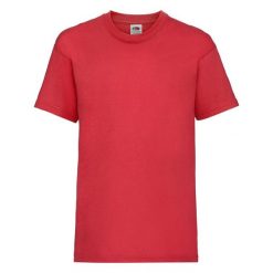 T-shirt Fruit Of The Loom Valueweight Child Red. Białe t-shirty FRUIT OF THE LOOM, bez wzorów, z bawełny, bez kołnierzyka, bez ramiączek. Za 143.99 zł.