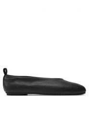 Calvin Klein Jeans Baleriny Ballerina Leather YW0YW01803 Czarny. Czarne baleriny Calvin Klein Jeans, bez wzorów, z jeansu, bez obcasa. Za 309.99 zł.