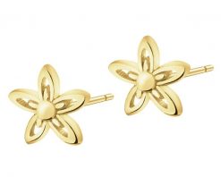 Złote kolczyki - kwiaty. Żółte kolczyki Apart, złote. Za 1,479.00 zł.