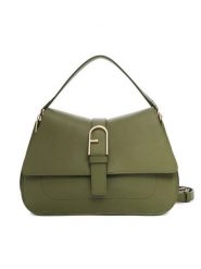 Furla Torebka Flow M WB00996 BX2045 BG 4555S Zielony. Zielone torebki klasyczne Furla, bez wzorów, ze skóry, bez dodatków. Za 1,859.00 zł.