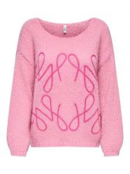 ONLY Sweter w kolorze jasnoróżowym rozmiar: M. Różowe swetry Only, m, bez wzorów, ze splotem, bez ramiączek. Za 152.98 zł.