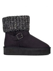 ISLAND BOOT Botki zimowe "Kourtney" w kolorze czarnym rozmiar: 41. Czarne botki Island Boot, na zimę, bez wzorów, bez obcasa, bez zapięcia. Za 173.99 zł.