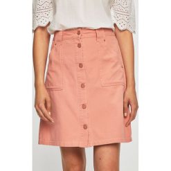 Only - Spódnica. Czerwone spódnice Only, na co dzień, l, bez wzorów, z bawełny, casualowe, mini, proste. W wyprzedaży za 69.90 zł.