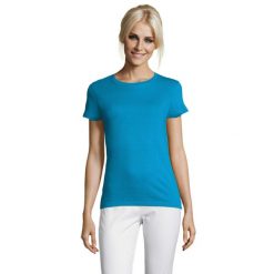 Damska Koszulka Regent. Niebieskie bluzki SOL'S, m, bez wzorów, sportowe, bez kołnierzyka, bez ramiączek. Za 33.99 zł.