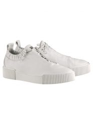 Högl Skórzane sneakersy w kolorze białym rozmiar: 38. Białe trampki Högl, bez wzorów, bez zapięcia. Za 408.95 zł.
