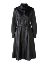 Oui Sukienka w kolorze czarnym ze skóry syntetycznej rozmiar: 34. Czarne sukienki Oui, bez wzorów, ze skóry, bez kołnierzyka, bez ramiączek, midi. Za 252.99 zł.