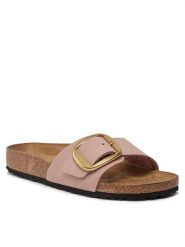 Birkenstock Klapki Madrid 1027056 Różowy. Czerwone klapki Birkenstock, bez wzorów, z nubiku, bez obcasa. Za 539.99 zł.