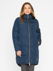 TicketWOMAN Płaszcz pikowany "Stella" w kolorze granatowym rozmiar: 36. Niebieskie płaszcze TicketWOMAN, bez wzorów, bez kaptura. Za 347.99 zł.