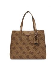 Guess Torebka Meridian II HWOS69 74230 Brązowy. Brązowe shopper Guess, z aplikacjami, ze skóry, bez dodatków. Za 749.99 zł.