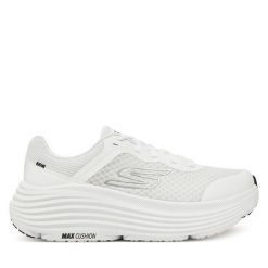 Buty do biegania Skechers. Białe obuwie sportowe Skechers, bez zapięcia, do biegania. Za 289.99 zł.