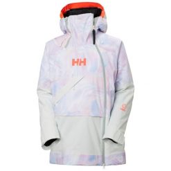 Damska kurtka narciarska Helly Hansen Powchaser Asym. Fioletowe kurtki narciarskie Helly Hansen, bez wzorów, bez kaptura, narciarskie. Za 1,263.50 zł.