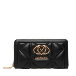 Portfel LOVE MOSCHINO. Czarne portfele Love Moschino, bez wzorów. Za 529.99 zł.