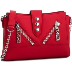 Torebka KENZO - F852SA108L25 Fire 19. Czerwone listonoszki Kenzo, bez wzorów, ze skóry, bez dodatków. W wyprzedaży za 789.00 zł.