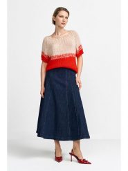 Rich & Royal Spódnica dżinsowa w kolorze granatowym rozmiar: 36. Niebieskie spódnice Rich & Royal, bez wzorów, z bawełny, maxi. Za 270.95 zł.