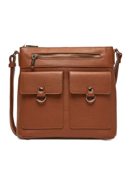 Lasocki Torebka C-LSK-X-003-08 Brązowy. Brązowe listonoszki Lasocki, bez wzorów, z materiału, bez dodatków. Za 139.99 zł.