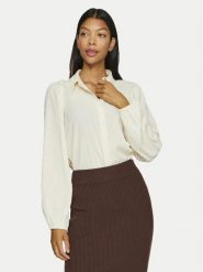 Vila Koszula Brietta 14102572 Écru Regular Fit. Koszule Vila, bez wzorów, z syntetyku, bez kołnierzyka, bez ramiączek. Za 79.99 zł.