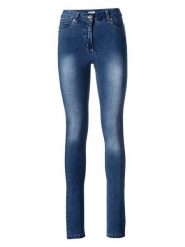 Heine Dżinsy - Skinny fit - w kolorze niebieskim rozmiar: 44. Niebieskie jeansy Heine, bez wzorów, z podwyższonym stanem. Za 65.85 zł.