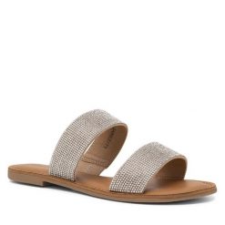 Klapki Jenny Fairy. Szare klapki Jenny Fairy, bez wzorów, bez obcasa. Za 62.99 zł.