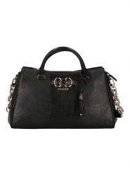 Guess Torebka w kolorze czarnym - 33 x 20 x 11 cm rozmiar: onesize. Czarne torby na ramię Guess, z aplikacjami, z materiału, przez ramię, bez dodatków. Za 557.45 zł.