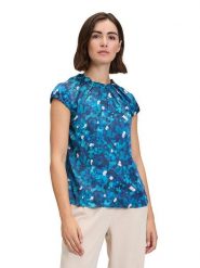 BETTY & CO Bluzka w kolorze granatowo-morsko-białym rozmiar: 42. Niebieskie bluzki Betty & Co, bez wzorów, bez kołnierzyka, bez ramiączek. Za 69.58 zł.